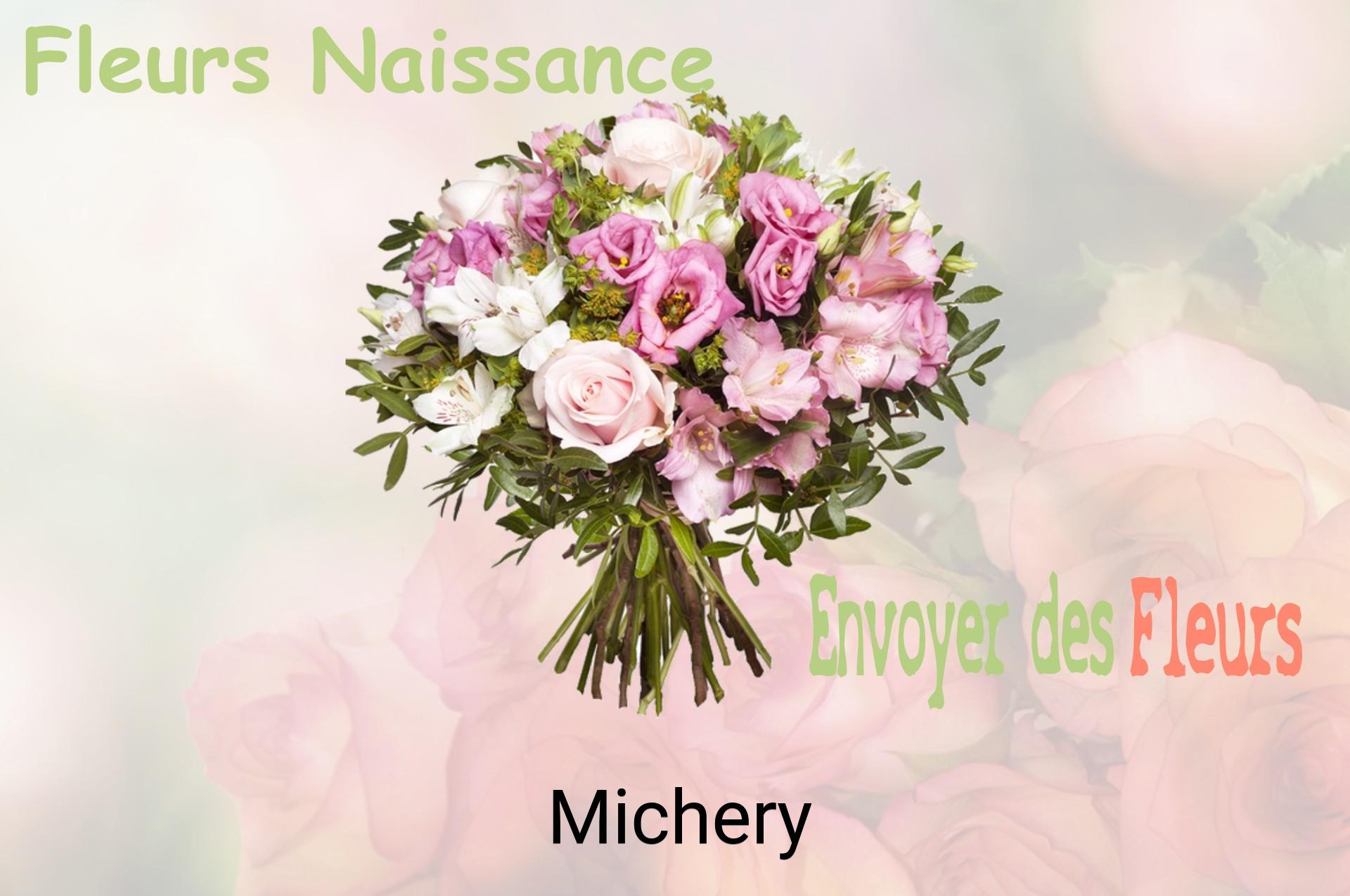 Bouquet de fleurs de naissance livré à Michery